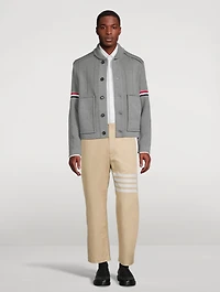 Cotton Straight-Leg Pants