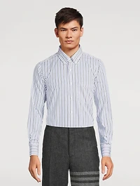 Poplin Shirt Striped Print