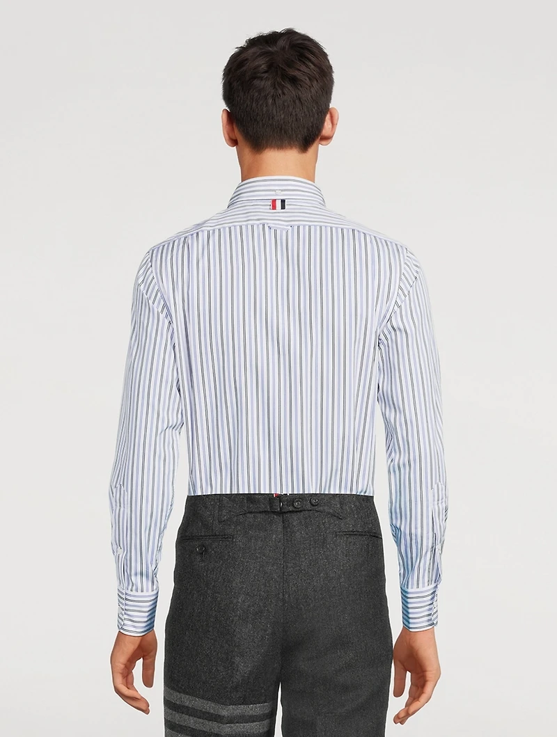 Poplin Shirt Striped Print