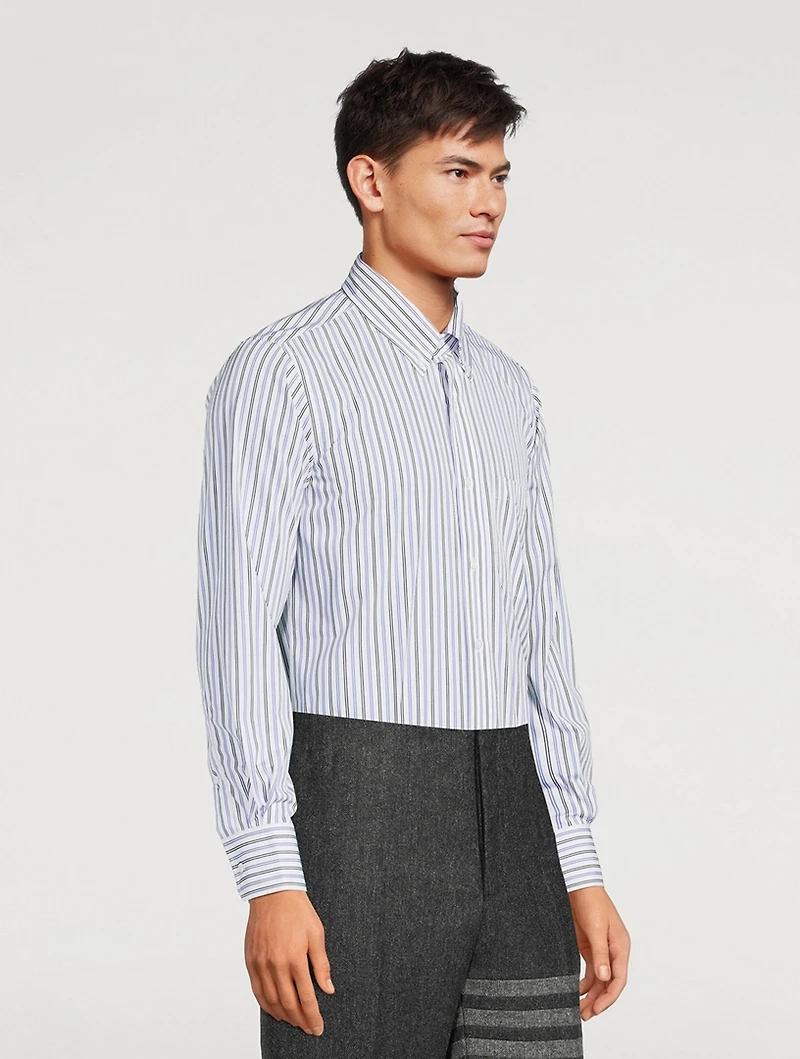 Poplin Shirt Striped Print