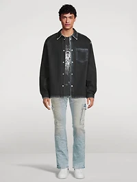 P004 Denim Cargo Jeans