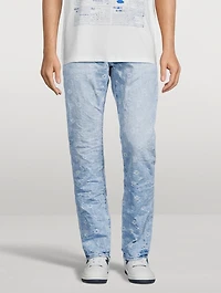 P005 Monogram Slim Straight-Leg Jeans
