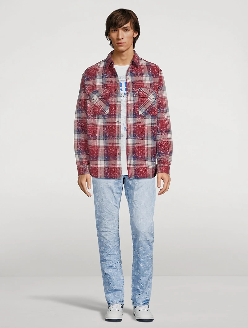 P005 Monogram Slim Straight-Leg Jeans