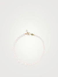 14K Gold Gradual Pearl Bracelet