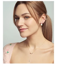 14K Gold Pearl Baroque Duo Earrings
