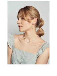 14K Gold Baroque Pearl Drop Earrings
