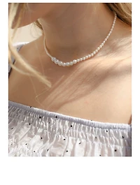 14K Gold Gradual Pearl Necklace