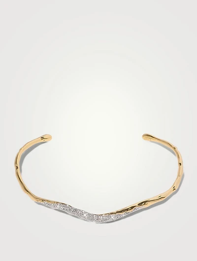 Solanales Crystal Skinny Collar Necklace