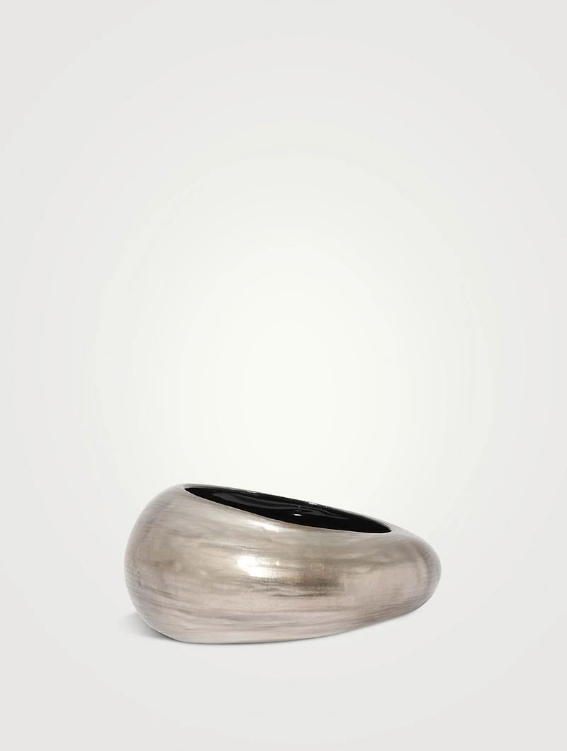 Puffy Lucite Tapered Bangle Bracelet