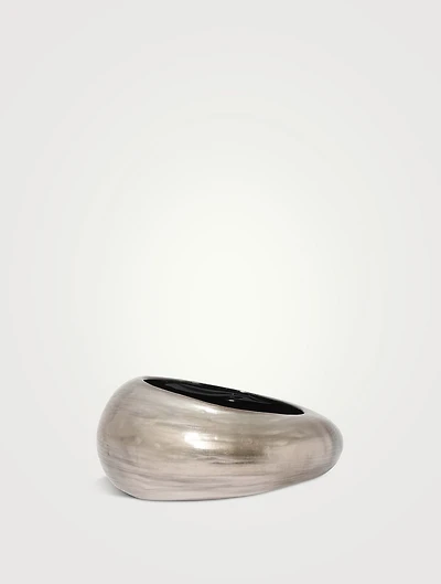 Puffy Lucite Tapered Bangle Bracelet