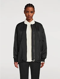 Ray Recycled Nylon Twill Bomber Jacket