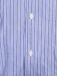 Cotton Shirt With Striped Front