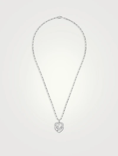 Double Cœurs R15 18K Gold Necklace With Diamonds