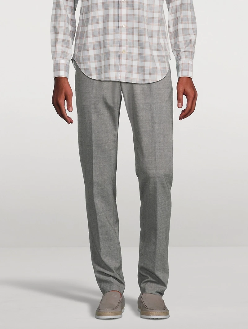 Stretch Wool Jogger Pants