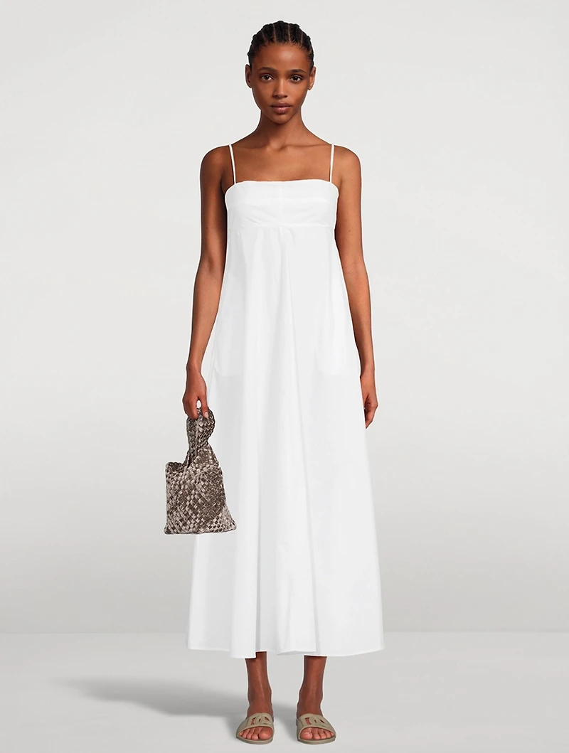 Piedmont Organic Cotton Poplin Midi Dress