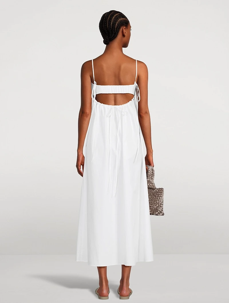Piedmont Organic Cotton Poplin Midi Dress