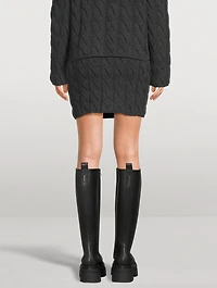 Cable-Knit Mini Skirt