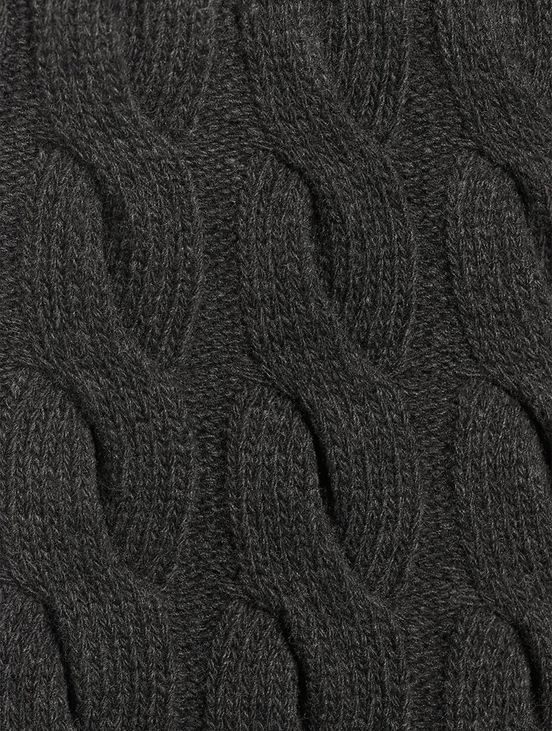 Cable-Knit Mini Skirt