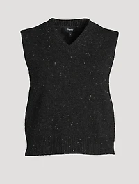 Donegal Wool Cashmere Sweater Vest