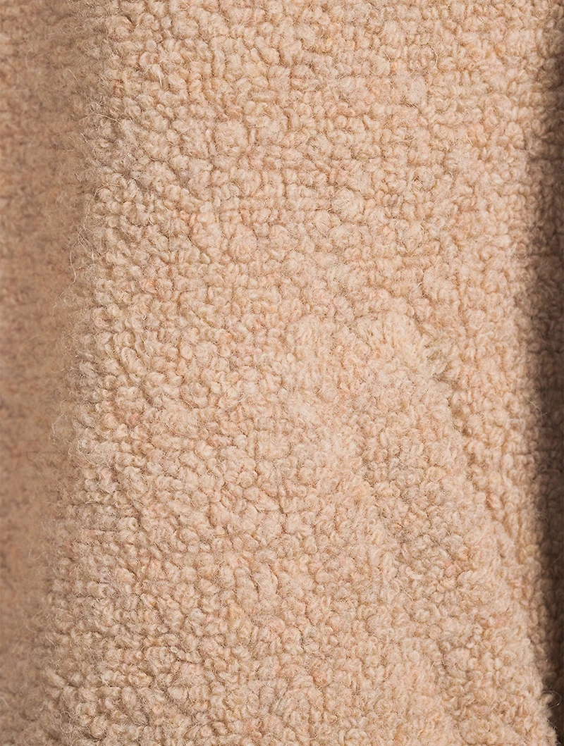 Shrunken Teddy Bomber Jacket