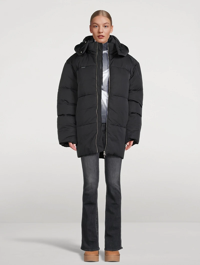 Flower-Warmth Recycled Nylon Puffer Jacket