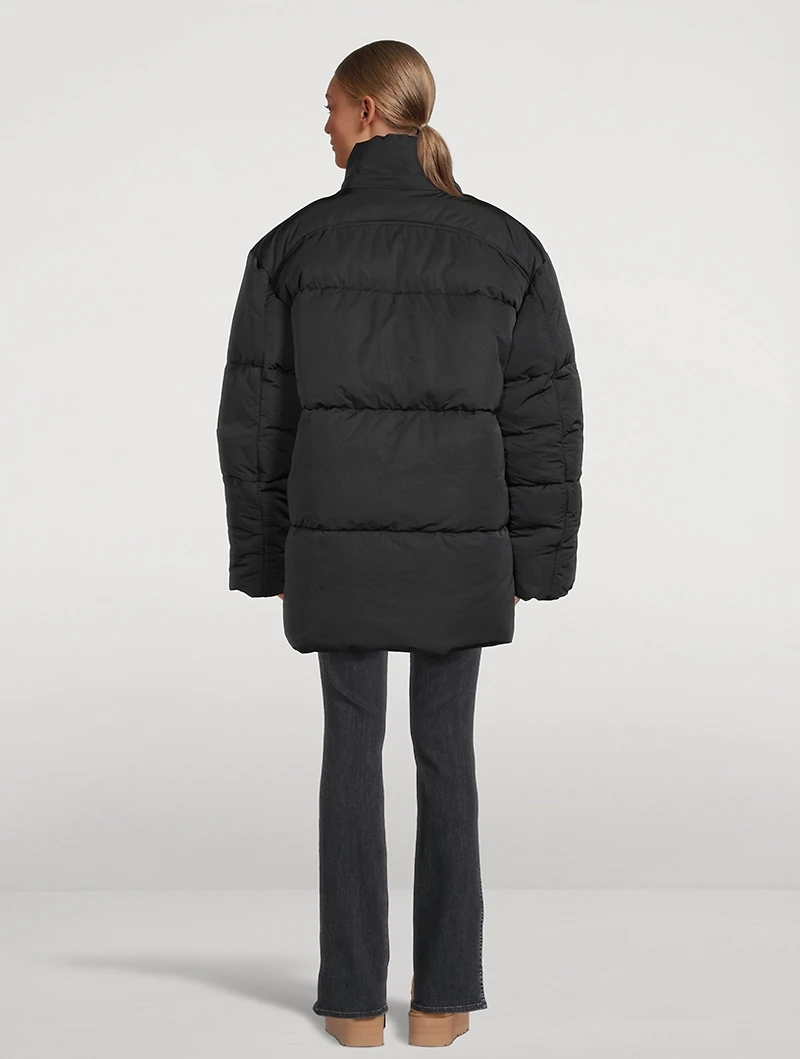 Flower-Warmth Recycled Nylon Puffer Jacket