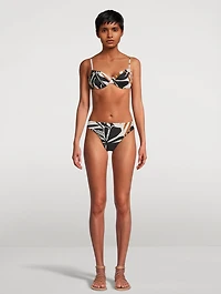 Cali High-Leg Full-Coverage Swim Bottoms