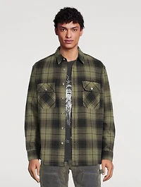 Overdyed Flannel Shirt