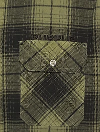 Overdyed Flannel Shirt