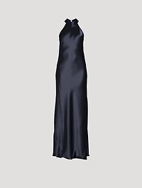 Sienna Satin Halter Gown
