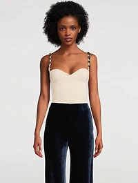 Crystal Wave Knit Bodysuit