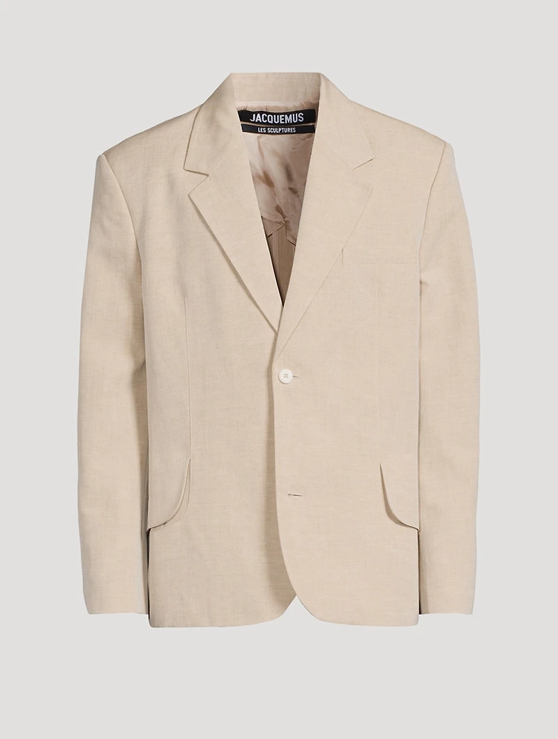 La Veste Titolo Linen And Wool Jacket