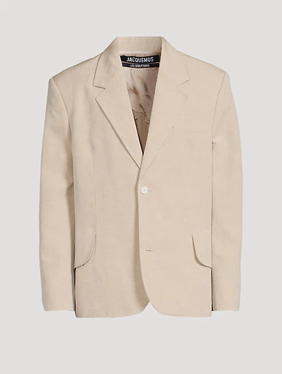 La Veste Titolo Linen And Wool Jacket