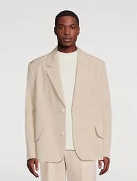 La Veste Titolo Linen And Wool Jacket