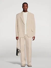 La Veste Titolo Linen And Wool Jacket