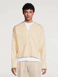 Le Cardigan Plissé Pleated