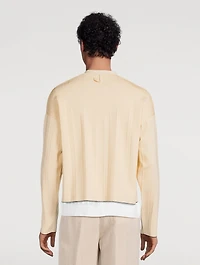 Le Cardigan Plissé Pleated