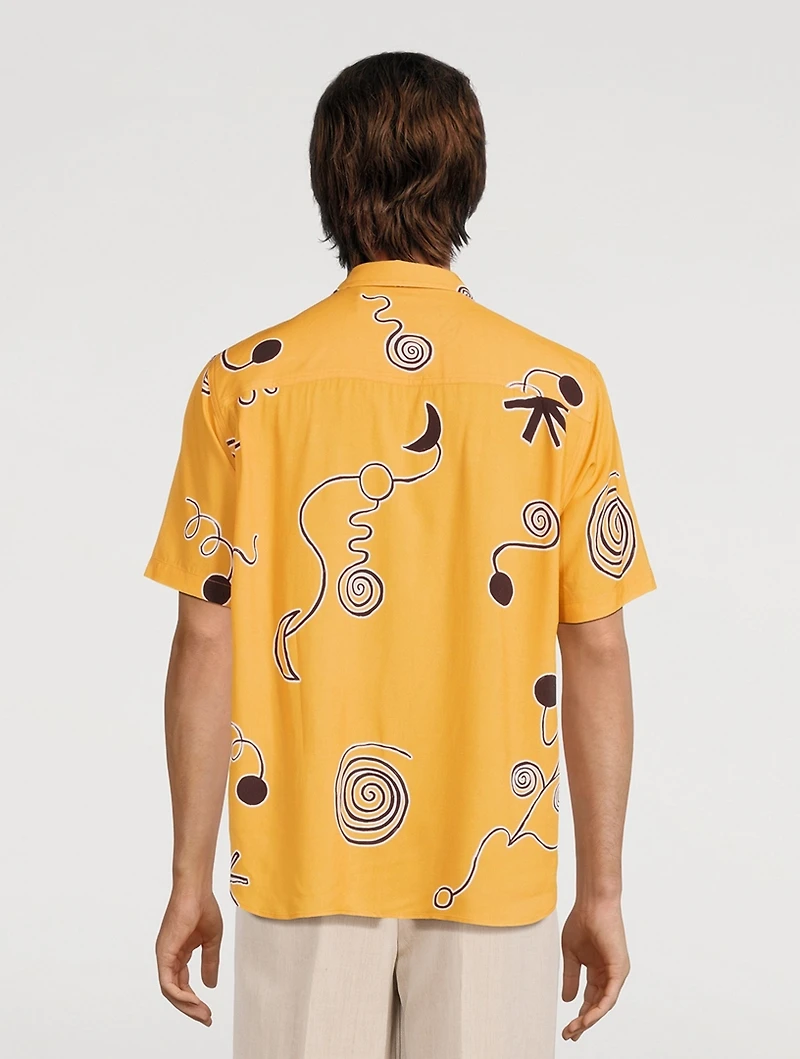 La Chemise Melo Shirt Arty Spiral Print