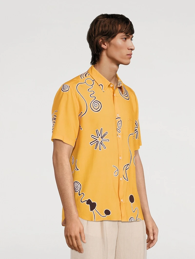 La Chemise Melo Shirt Arty Spiral Print