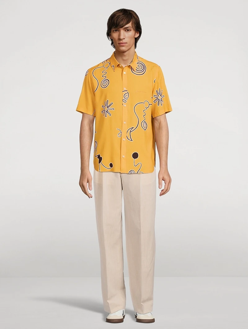 La Chemise Melo Shirt Arty Spiral Print