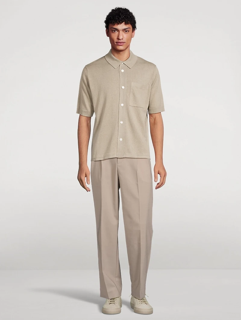 Rollo Cotton And Linen Short-Sleeve Shirt