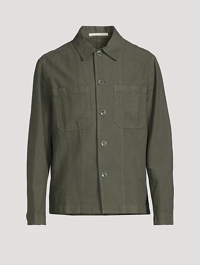 Tyge Cotton And Linen Overshirt