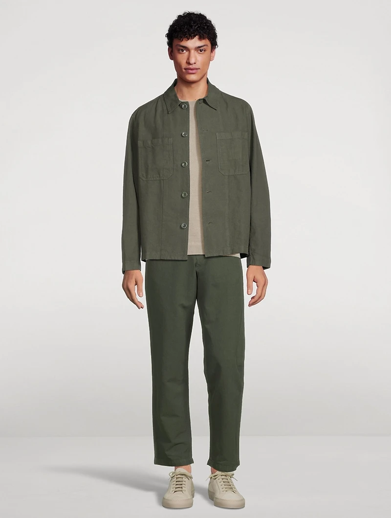 Tyge Cotton And Linen Overshirt