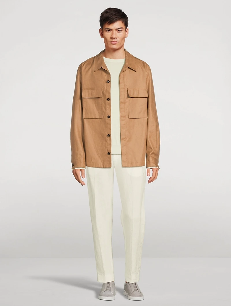 Stretch Cotton Pants