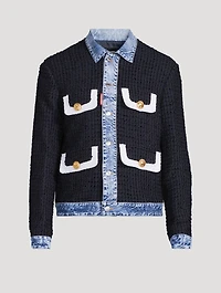 Bouclé And Denim Jacket