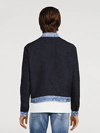 Bouclé And Denim Jacket