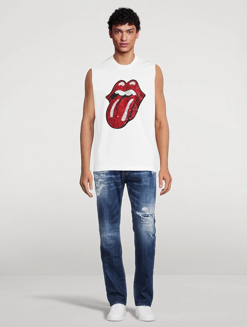Sleeveless Slim-Fit T-Shirt