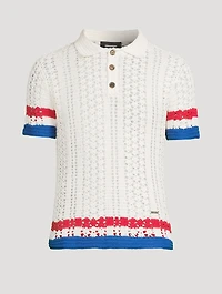 Cotton Knit Polo Shirt