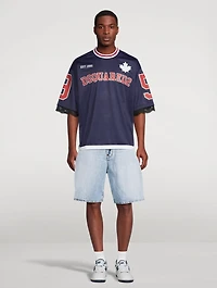 Washed Denim Shorts