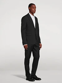 Wool Harness Single-Breasted Jacket